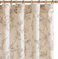 jinchan Floral Curtains Lined Linen Blend Curtain by JINCHAN