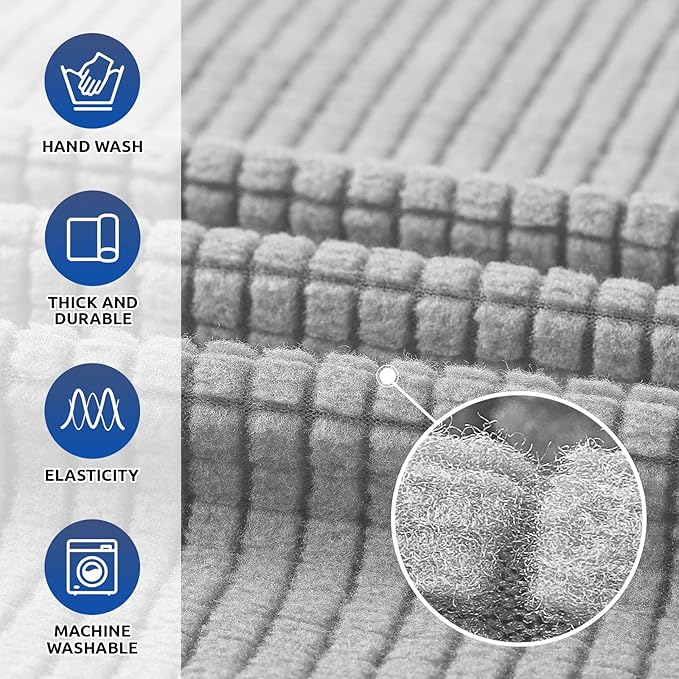 KEKUOU Stretch Single Sofa Slipcover 1 Piece Couch Sofa Cover Furniture - Image 3