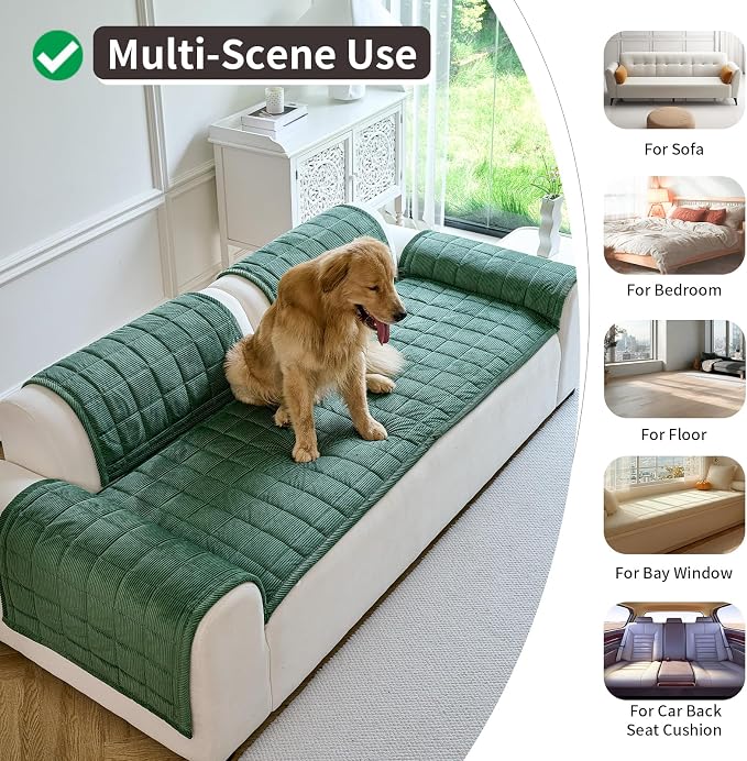 Couch Covers for Dogs Washable, Non Slip Couch Covers for Loveseat Sofa Pet - Image 6