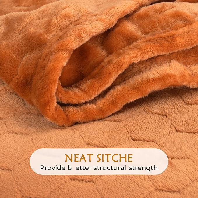 TOONOW Fleece Blanket Textured Fuzzy Plush Throw Blanket Twin Size 60" x 80" - Image 5