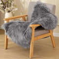 ORINOVA Light Silver Gray Faux Washable Shaggy Fur Rugs by ORINOVA
