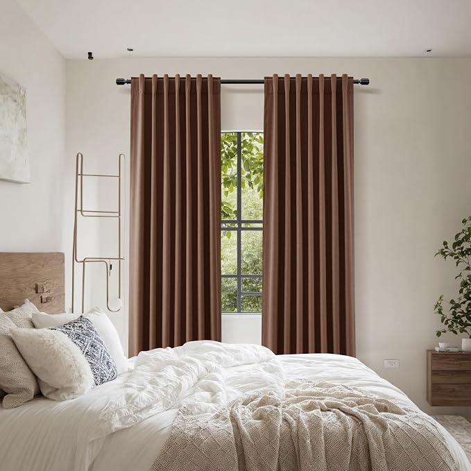 Guken 100% Blackout Curtains 96 Inch Length 2 Panels Set - Image 8
