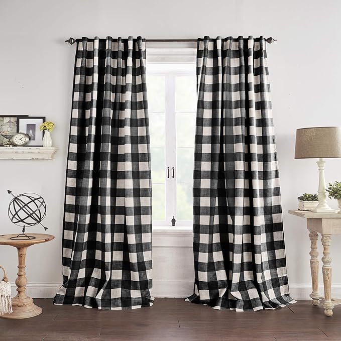 Elrene Home Fashions Farmhouse Living Grainger Buffalo-Check Blackout Window - Image 2