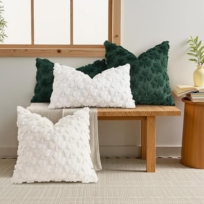 decorUhome St. Patrick’s Day Shamrock Pillow Covers 12x20 Inch Set of 2 - Image 3