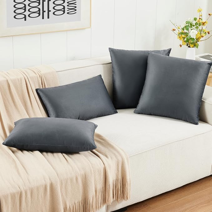 LANE LINEN Polyester Fiber Filled Decorative Cum Throw Pillow Inserts Pack of - Image 3