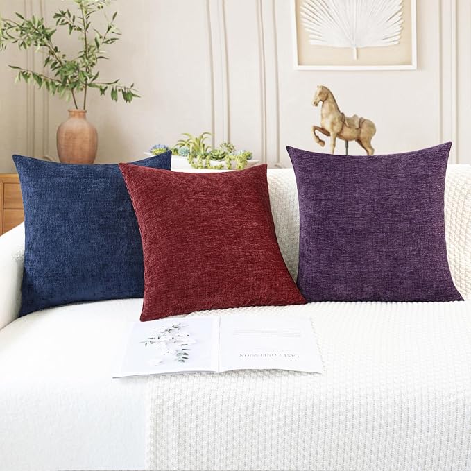 CaliTime Christmas Throw Pillow Covers Decorative 22 X 22 Inches Pack of 2 Cozy - Image 5