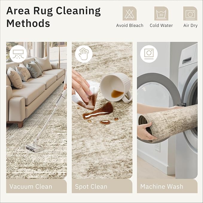 Soalmost Runner Rug 2'x8' Washable Non-Slip Runner Rugs - Image 6
