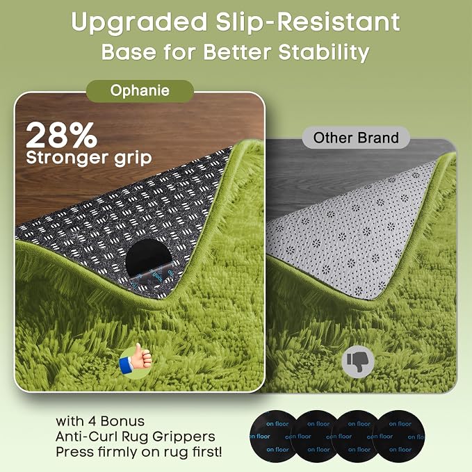 Ophanie Green Rug Grass Area Rugs - Image 4