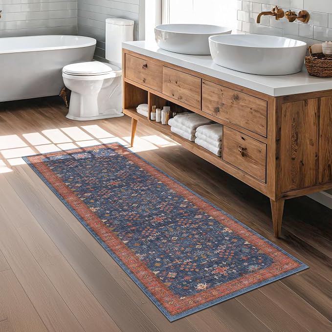 Hazo Haus Navy Blue Runner Rug 2x7 - Image 8