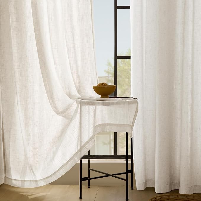 Extra Long 120 inch Curtains Linen Blend - Image 5