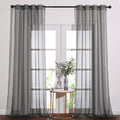 NICETOWN Sheer Curtains 120" Extra Long Voile Texture, Grommet Top Soft Voile by NICETOWN