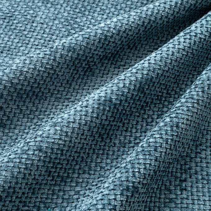 MIULEE Pack of 4 Couch Throw Pillow Covers 20x20 Inch Smoke Blue Soft - Image 3