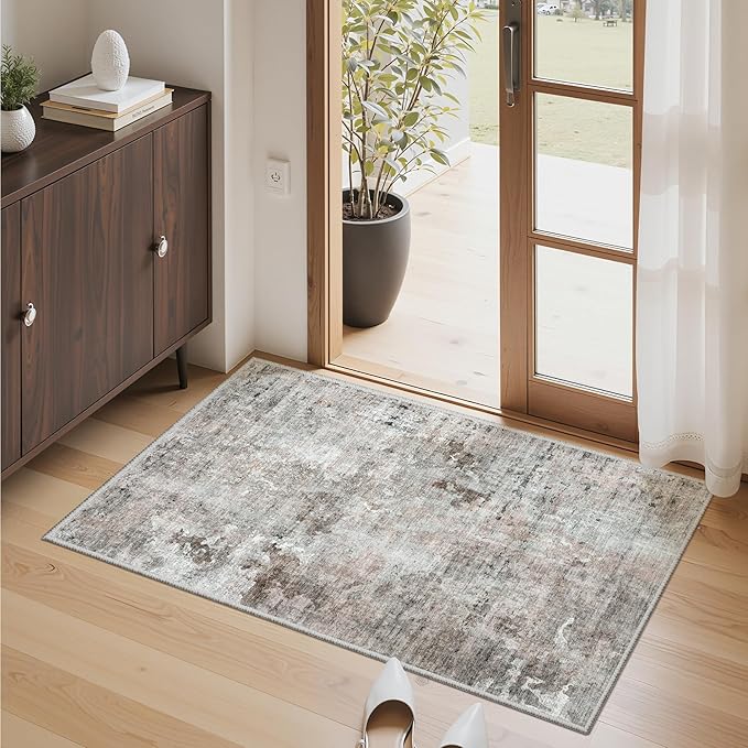 Soalmost 2x3 Abstract Washable Rugs by Soalmost