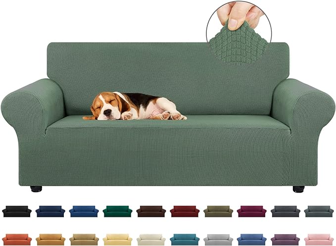 KEKUOU Stretch Loveseat Sofa Cover Slipcover, Couch Covers by KEKUOU