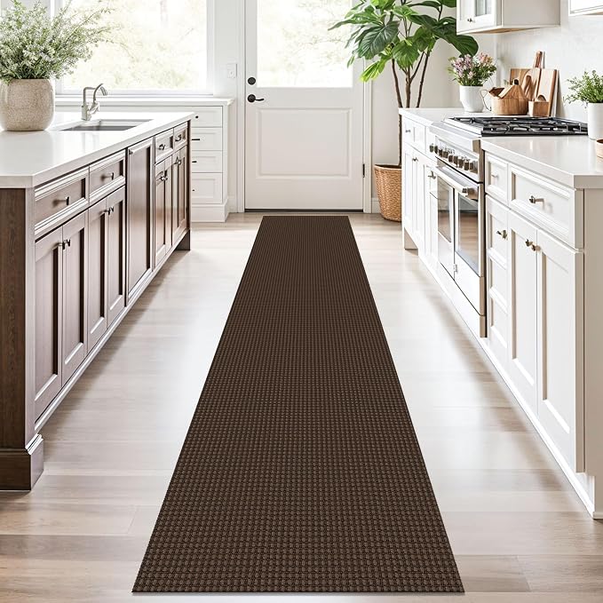 KOZYFLY Runners for Hallways 2x10 ft Washable Kitchen Runner Non Slip Rubber - Image 2