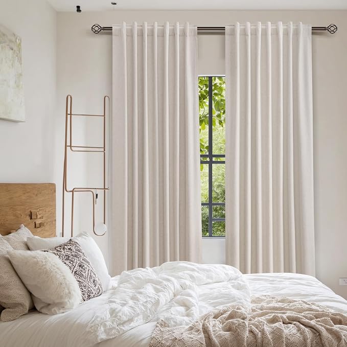 Guken 100% Blackout Curtains 120 Inch Length 2 Panels Set - Image 8
