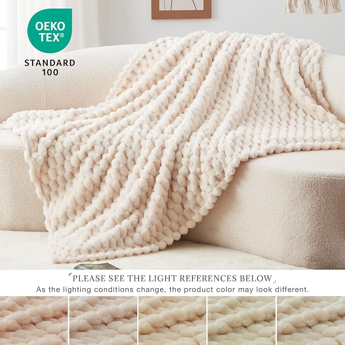 EXQ Home Fleece Throw Blanket for Couch and Bed, 3D Imitation Large Turtle - Image 6