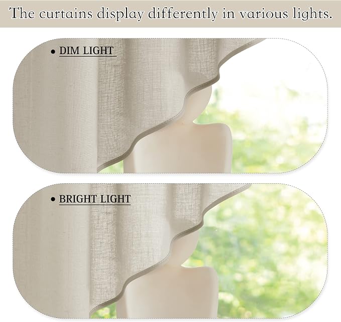 RYB HOME Window Topper Curtains - Image 5