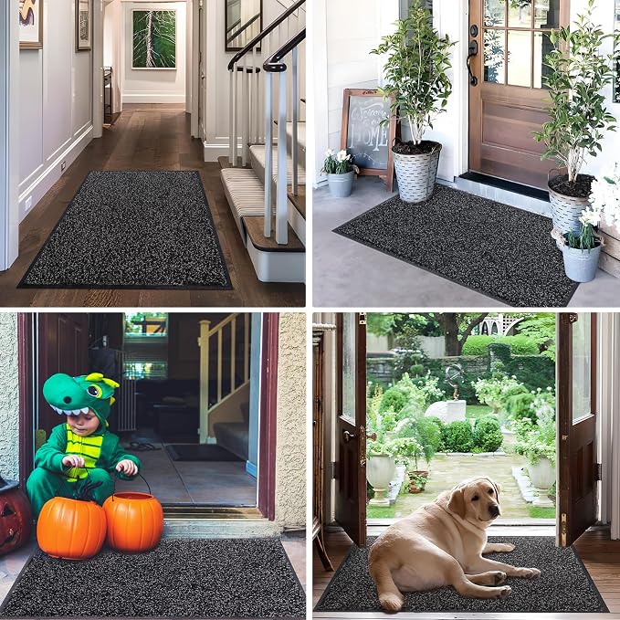 Mibao Front Door Mat, Dirt Trapper Welcome Mat - Image 8
