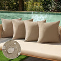 MIULEE Pack of 4 Decorative Outdoor Throw Pillow Covers Linen Waterproof Pillow by MIULEE