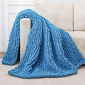 Bigacogo Chunky Knit Throw Blanket by Bigacogo