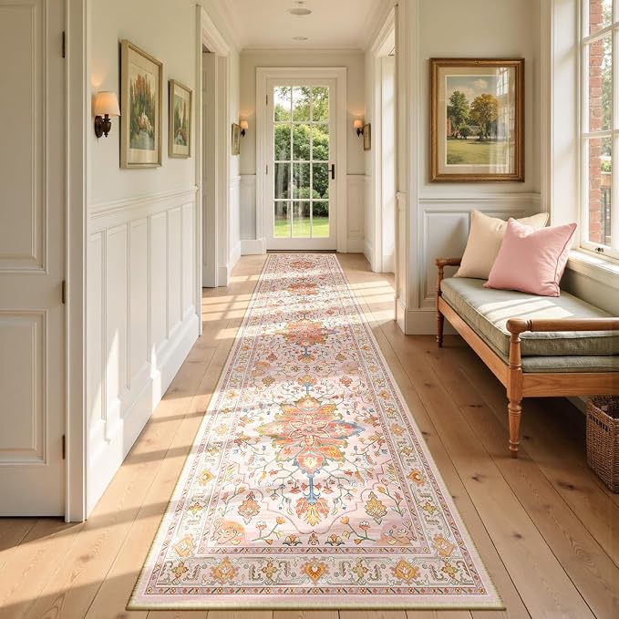 Area Rugs 2'6''x14' Runner Rug Non Slip Washable by RELEANY