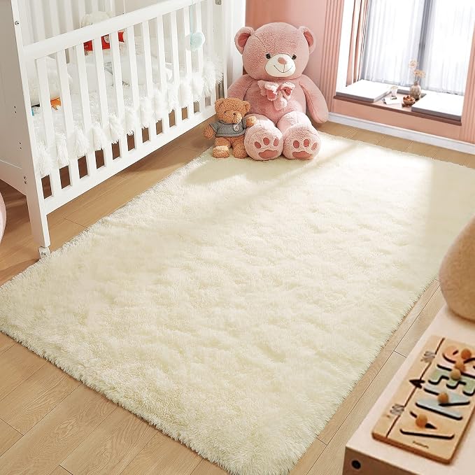 LOCHAS Ultra Soft Indoor Modern Area Rugs Fluffy Living Room Carpets - Image 4