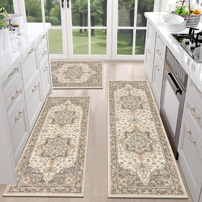 HEBE Boho Kitchen Rug Sets 3 Piece - Image 3