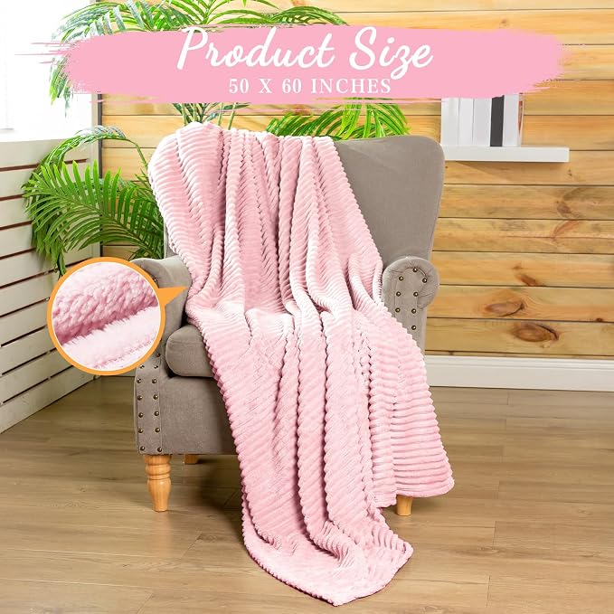 Buryeah 12 Pcs Flannel Throw Blanket Bulk 50 x 60 in Sleepover Blanket Outdoor - Image 2