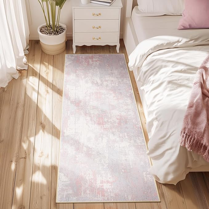 Washable Area Rugs 2'x10' Non-Slip Modern Abstract Soft - Image 5