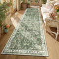 Yamaziot Washable Runner Rug 3x10 – Large Floral Non Slip Boho Hallway Runner by Yamaziot