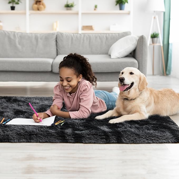 Tepook Fluffy Runner Rugs for Bedroom Aesthetic 2x6 Feet, Shag Soft Bedside Rug - Image 9