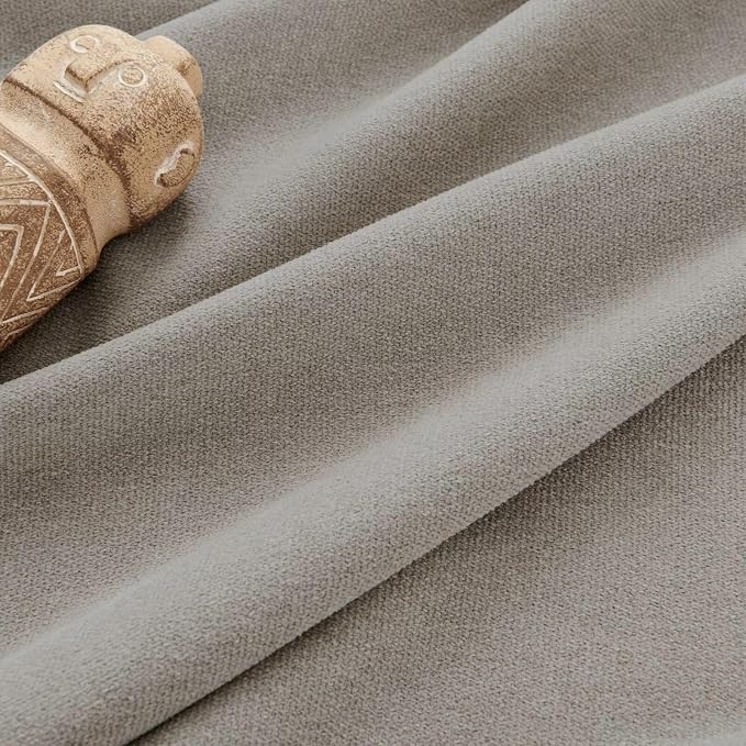 Joydeco Faux Linen Curtains 84 Inch Length 2 Panels Set, Light Filtering - Image 3