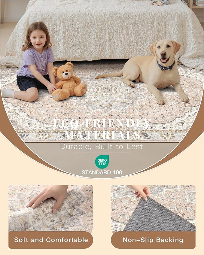 Madane Washable Runner Rug - Image 6