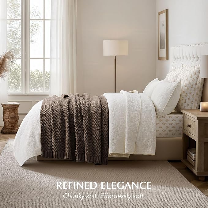 EVERGRACEHOME Chunky Chenille Knit Throw Blanket - Image 3