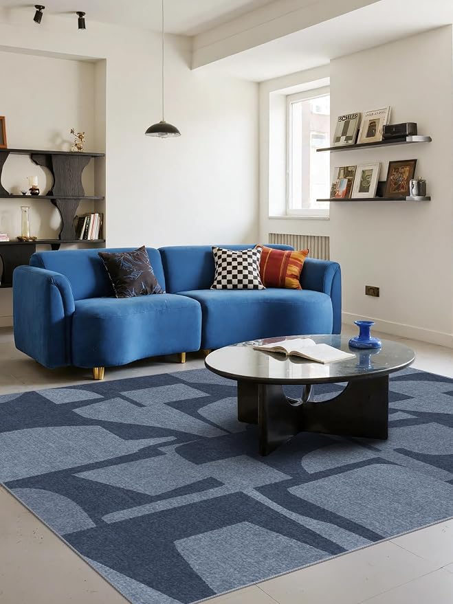 Latte&Fog 5x7 Area Rugs for Living Room Bedroom, Modern Abstract Washable Rug by LatteFog