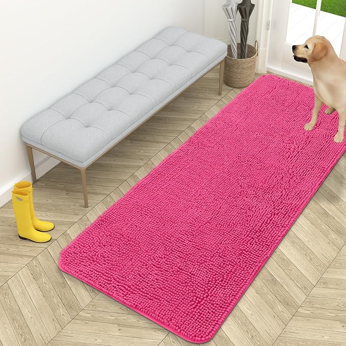 OLANLY Dog Door Mat for Muddy Paws 59x24, Absorbs Moisture and Dirt, Absorbent by OLANLY