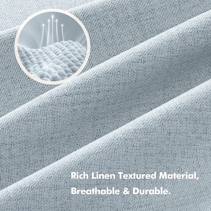 MIULEE 100% Blackout Linen Curtains - Image 3