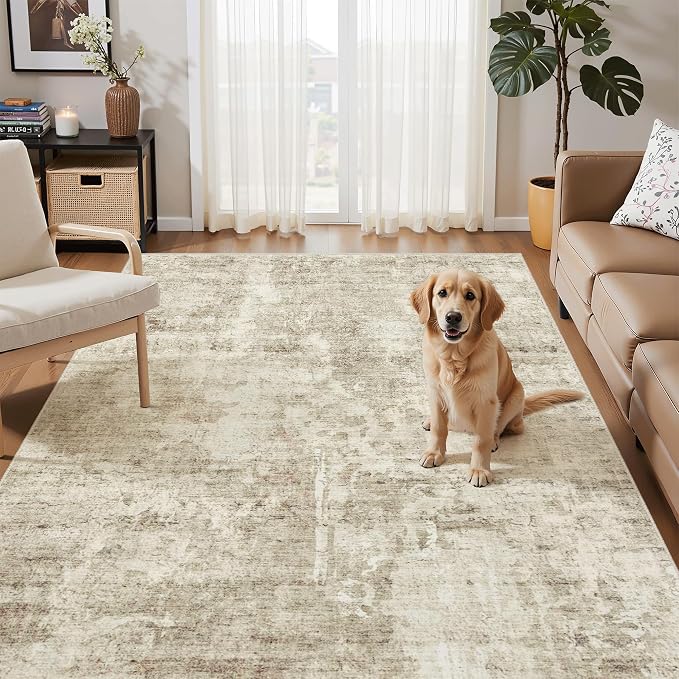 3x5 Rug, Small Area Rug for Kitchen, Machine Washable Non-Slip Throw Rug - Image 2