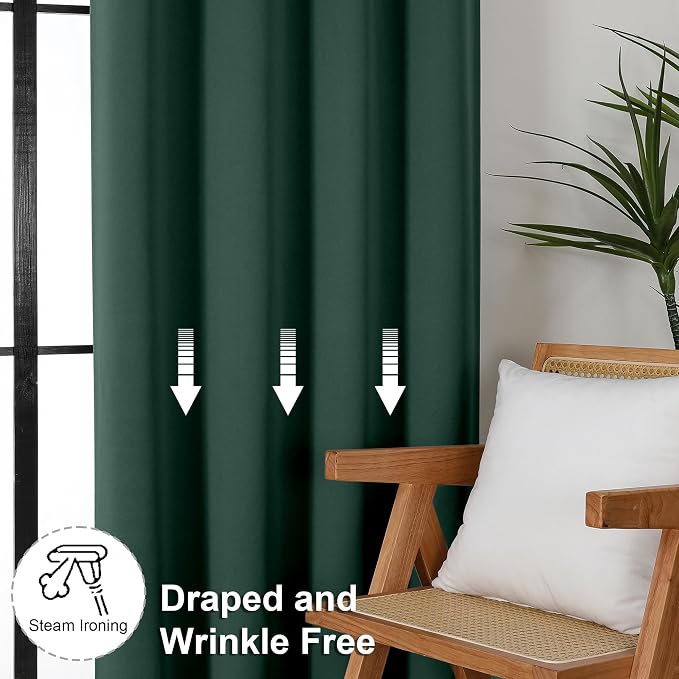 Simplebrand Ava Ever Green Blackout Curtains - Image 7