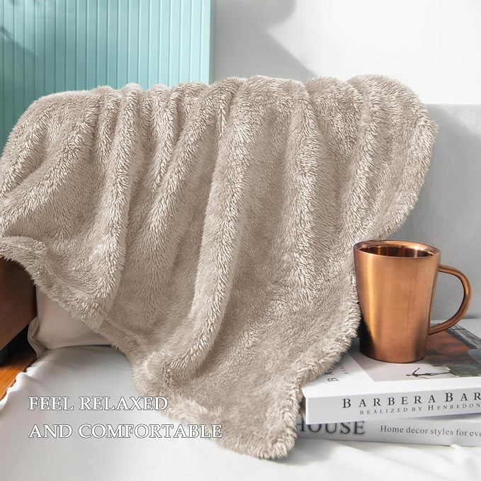 Exclusivo Mezcla Plush Fuzzy Fleece Bed Blanket King Size, Super Soft, Fluffy - Image 6