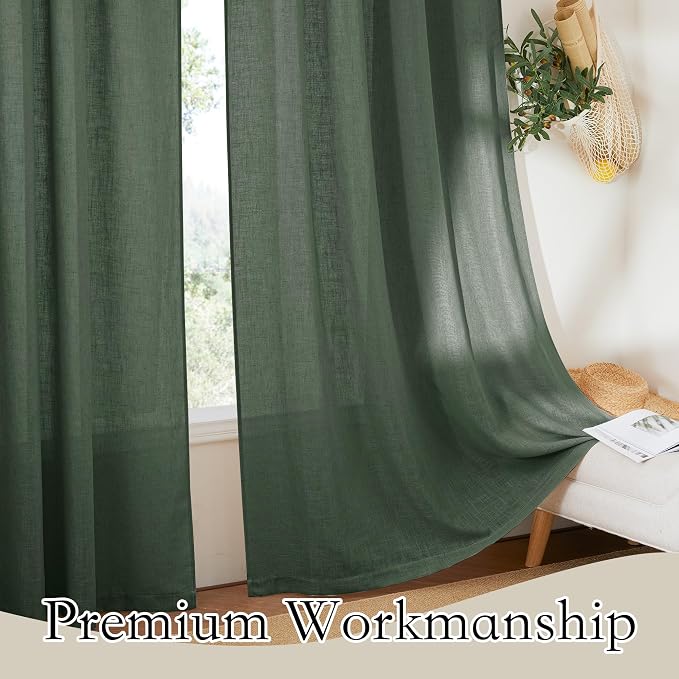 RYB HOME Linen Blended Curtains - Image 5