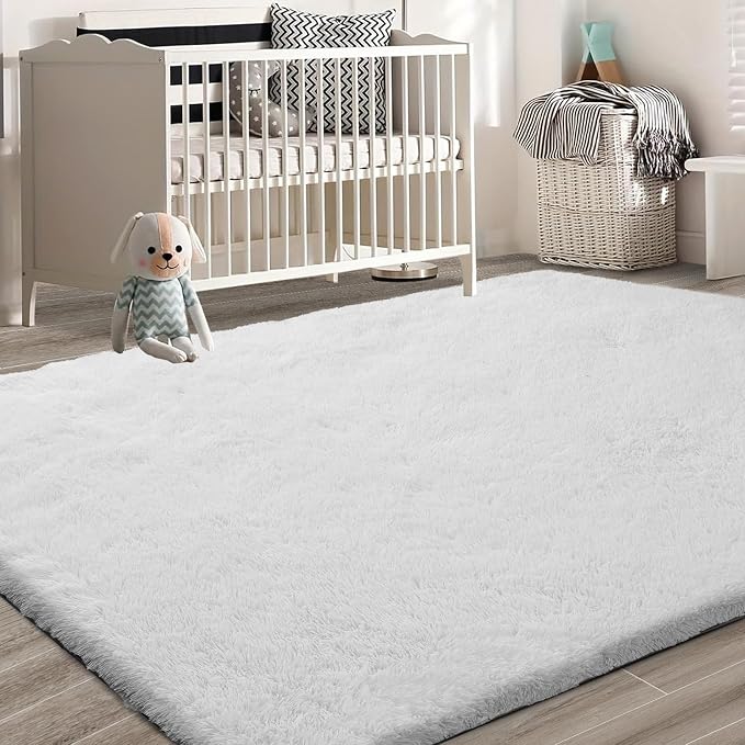 9X12 Large Area Rugs for Living Room Bedroom, Soft Fluffy Indoor Carpet Nursery - Image 9