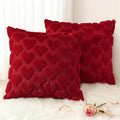 decorUhome Valentine’s Day Soft Plush Throw Pillow Covers 20x20 Inch Set of 2 by decorUhome