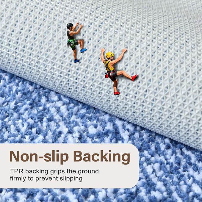 60x24 Long Bathroom Rugs Washable Non Slip, Soft Absorbent Quick Dry Mats - Image 5