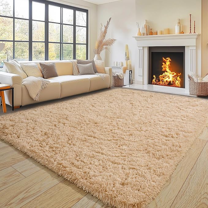 Pionblank Super Fluffy Area Rug by PIONBLANK