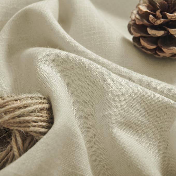 Joydeco Linen Curtains, 90 Inch Length, 2 Panels Set - Image 3