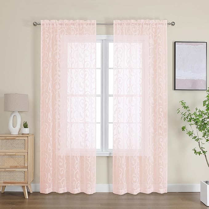 OWENIE Furman Sheer Curtains 84 inches Long by OWENIE