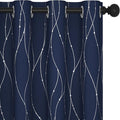 Deconovo Blackout Curtains 63 Inch Length 2 Panels, Thermal Insulated by Deconovo