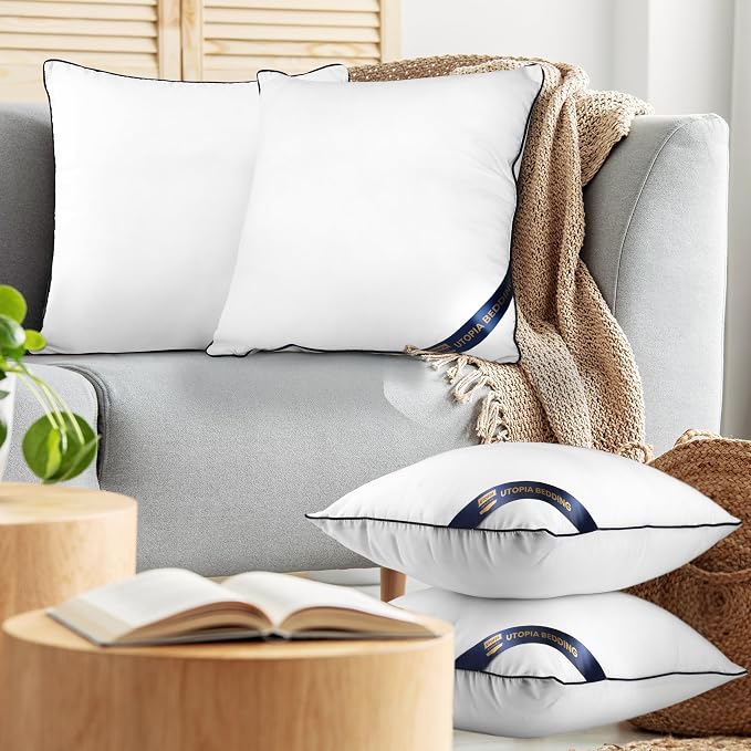 Utopia Bedding Throw Pillow Inserts, 16 x 16 Inches Decorative Indoor Pillows - Image 6